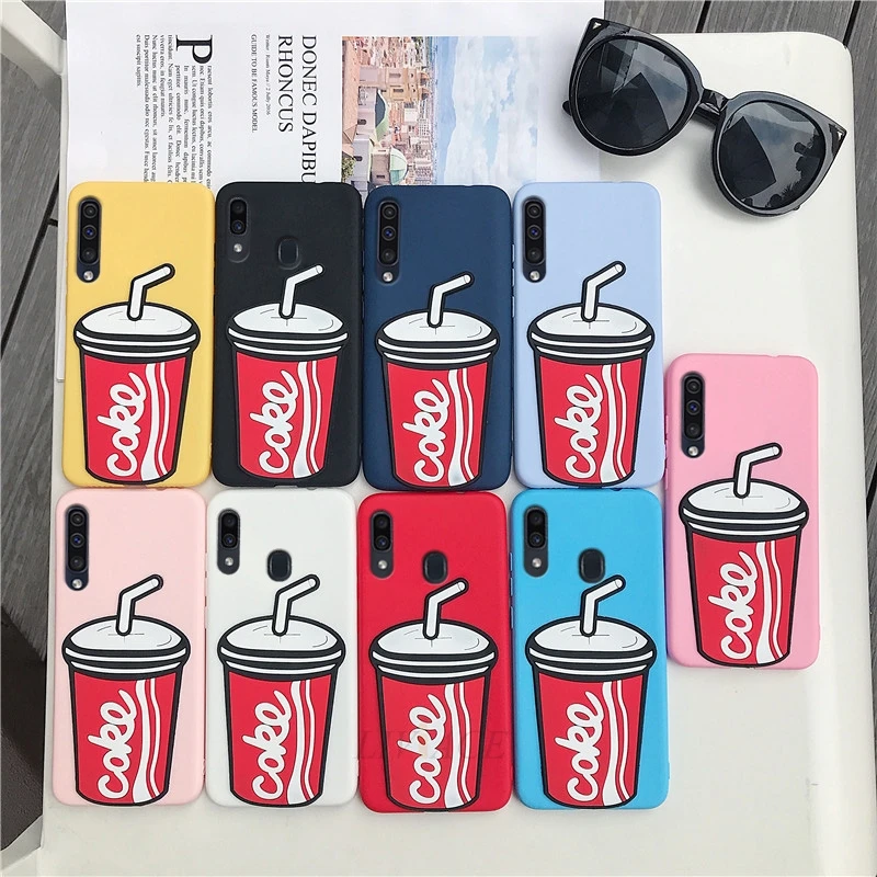 

silicone cases on for samsung galaxy A50 A30 A10 A20 A40S A70 M30 M20 M10 3D cute soft tpu phone back cover cases funda