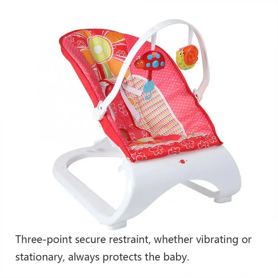 Милое детское кресло-качалка для новорожденного, съемное, комфортное, вибрационное кресло-качалка для новорожденного