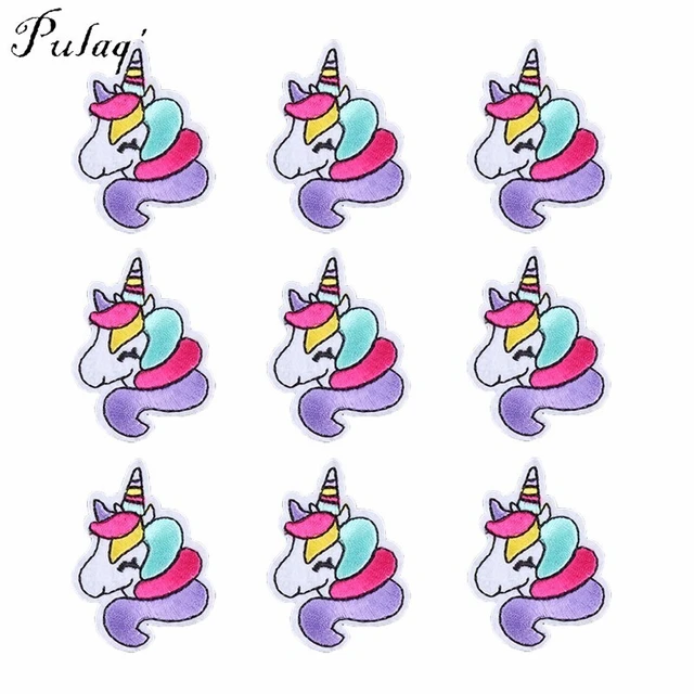 Pulaqi Cartoon Rainbow Unicorn Patch Badges Iron On Patches Cute DIY  Embroidery Patches For Kids T-shirt Printing Sticker - AliExpress