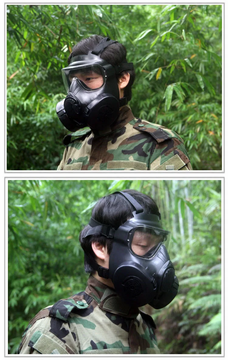 CCGK Respirator Gas Mask Military Style Skull Full Face Mask For Outdoor CS Masquerade Halloween Movie props M50 Tactical Masks (14)