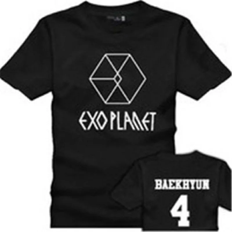 Mainlead альбом KPOP EXO футболка Planet Чан Ёль Лухан Кай Чэнь | Женская одежда
