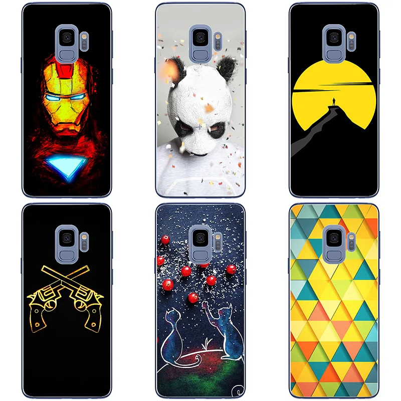 For Samsung Galaxy S9 G9600 G960F Case Hard Plastic Back Cover Cases Painting Abstract Coque Patterned Shell Skin |