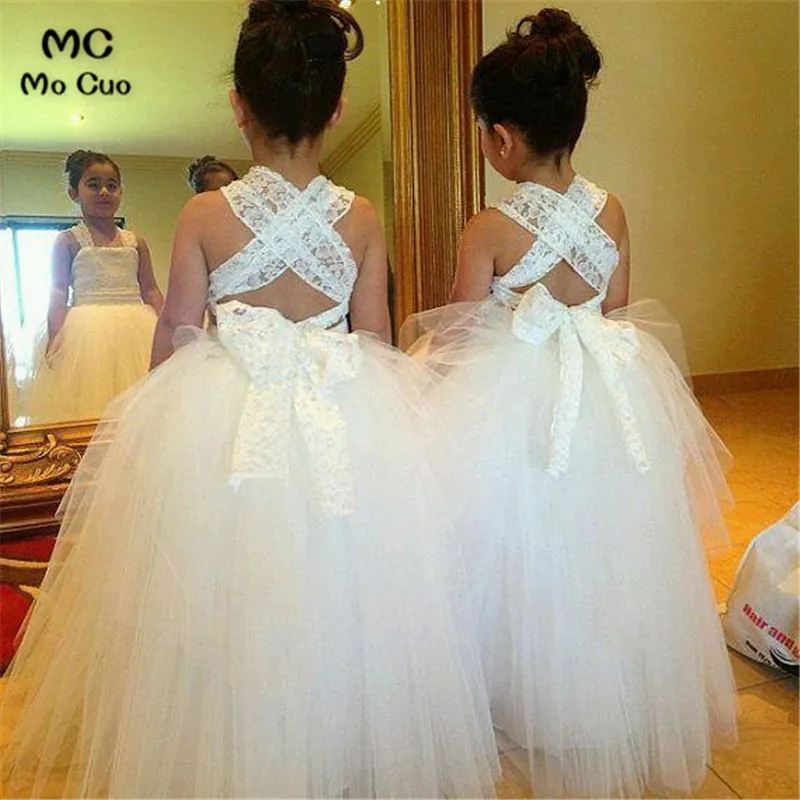 

kids prom dresses Lace Ball Baby dresses for girls first communion dresses for girls White flower girl dresses for weddings