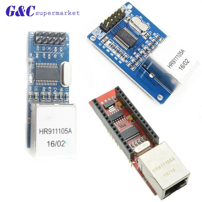 2PCS MiNi ENC28J60 Ethernet LAN Network Module For Arduino SPI AVR PIC LPC STM32