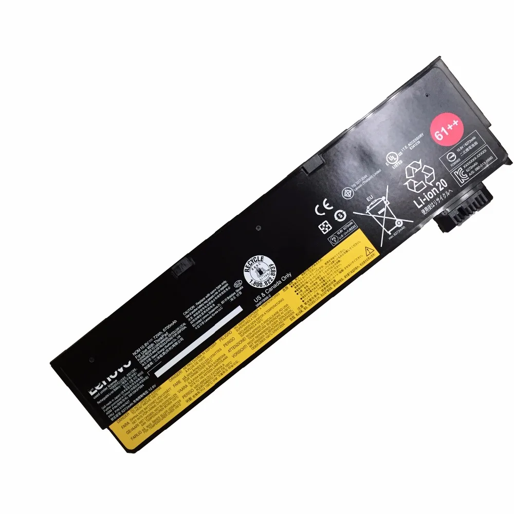 61++ 10,8 v 72wh/6700 мА/ч, 01AV427 ноутбук Батарея для lenovo ThinkPad T470 T570 P51S 01AV427 01AV423 SB10K97580