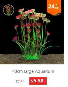 40 см большой аквариум пейзаж искусственная пластмассовая трава поддельные водные растения Флорес искусственные для домашнего аквариума декорации
