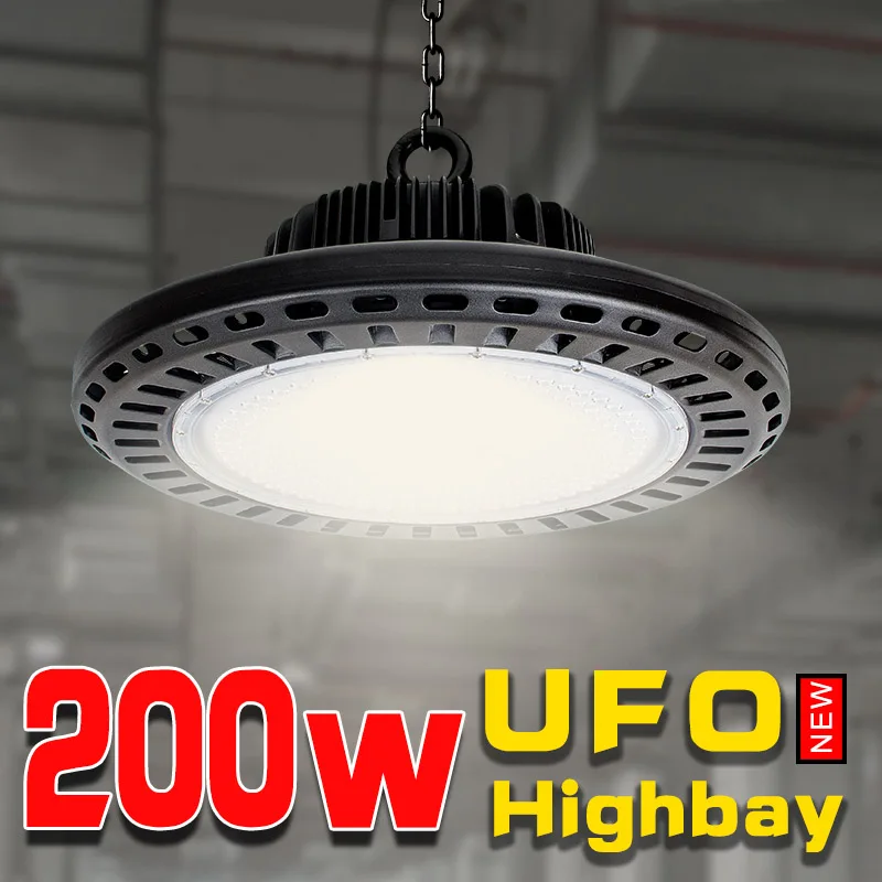 

200w UFO high bay lamp for work machine light garage light lamps industrial workshop led garage lighting CE powerful lights
