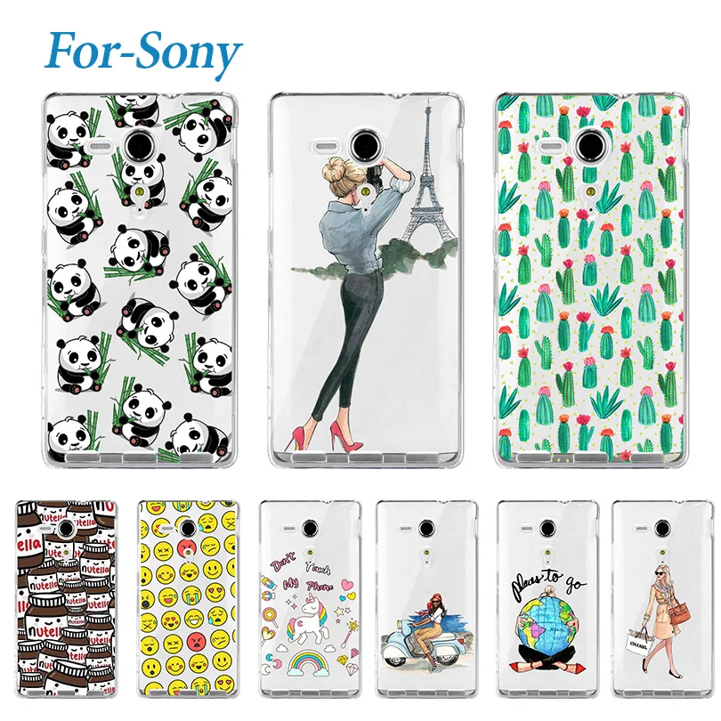 Модный мягкий чехол для телефона Sony Xperia SP M35h C5302 C5303 милые Силиконовые Мягкие ТПУ