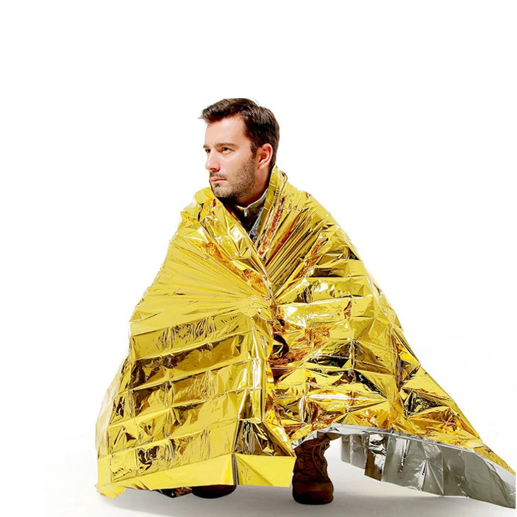 Wnnideo Thermal Mylar Blankets Outdoor Life saving Waterproof Windproof
