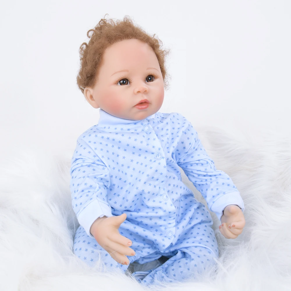 Lifelike Reborn Baby Dolls 55 Cm Cloth Body Baby Doll Newborn Baby Doll