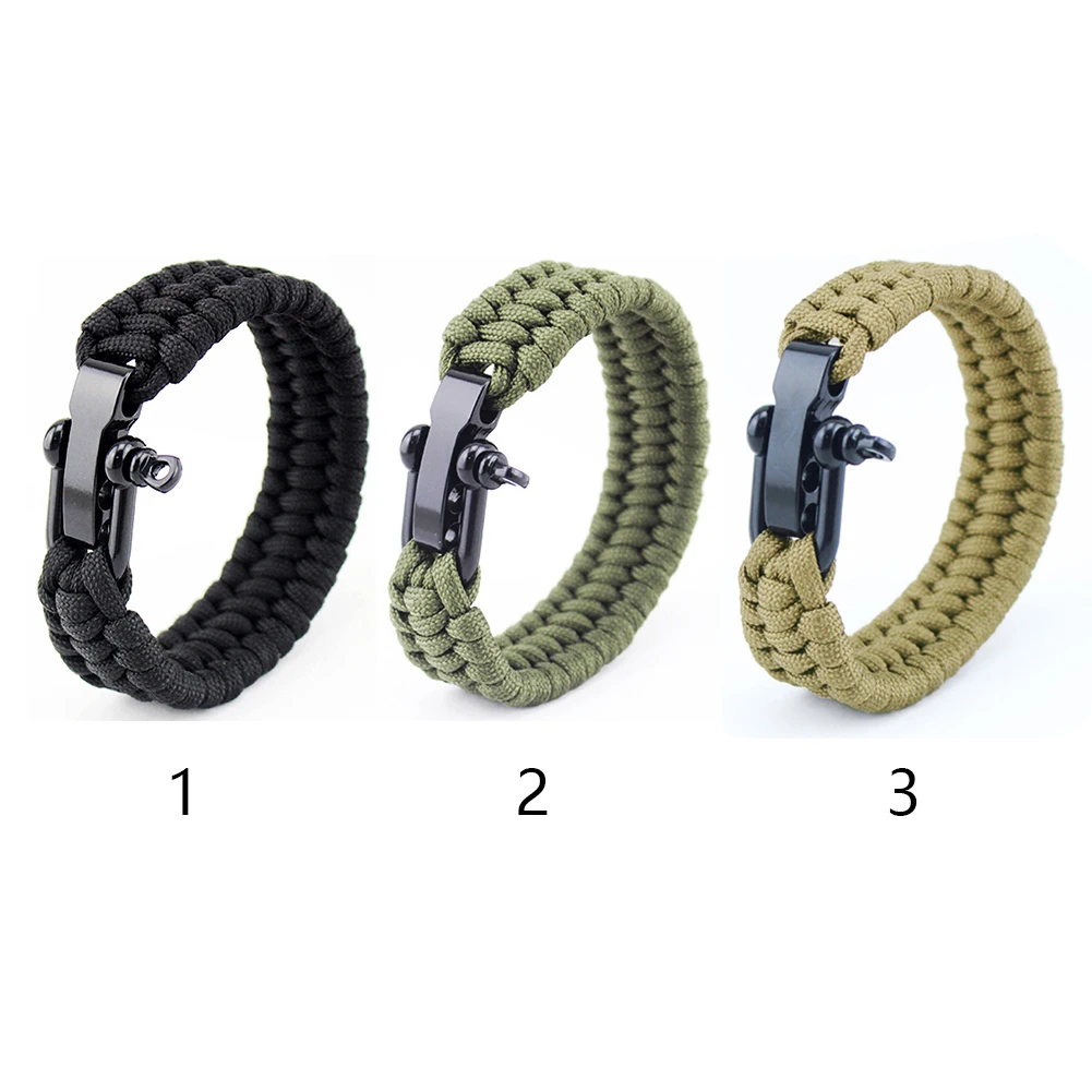 متعددة الوظائف بقاء Paracord المعصم والعتاد التخييم المنقذة للحياة في الهواء الطلق حبل