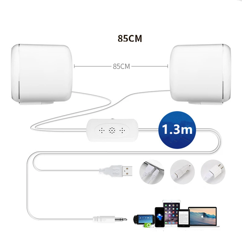 Мини-Настольный динамик, колонки для ноутбука, объемные Стерео Компьютерные колонки, мультимедийный сабвуфер, usb-порт, настольный Громкий динамик для ноутбука