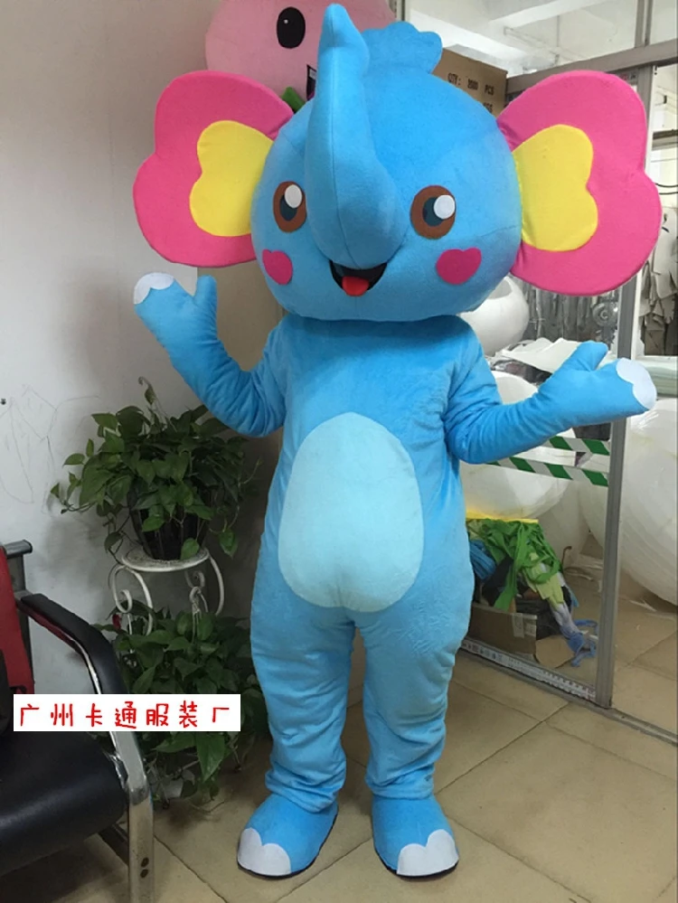 Новый маскарадный костюм слона мультфильм костюм Mascotte талисман персонажа из мультфильма костюм для рождественской вечеринки костюм