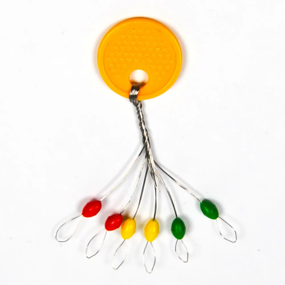 20 Sets Color Space Beans Olive Shapes Fishing Line Floats Space Beans