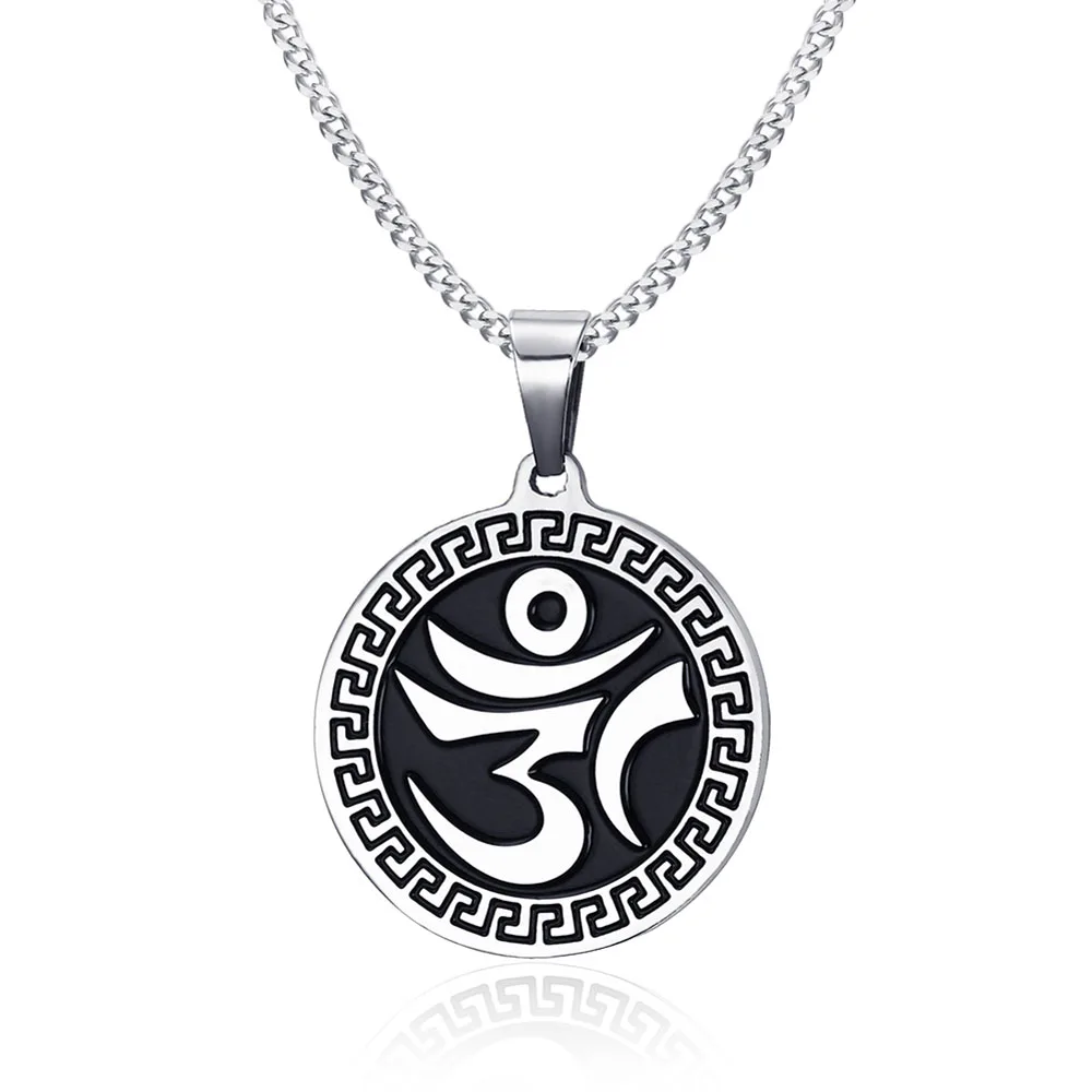Religious symbols Hinduism Classic jewelry 31MM Stainless Steel OM