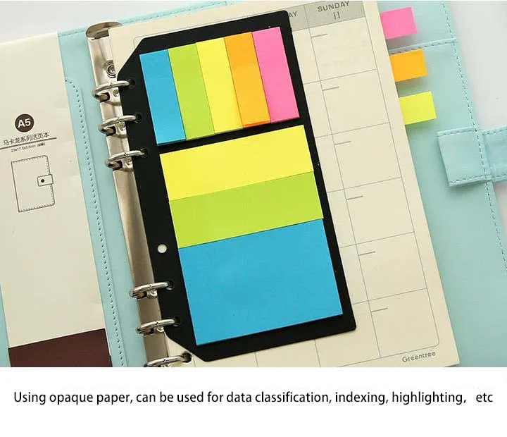 Вкладыш цветной 240 страниц стикер школьные принадлежности памятки флаги мини липкий блокнот для заметок используется для A5/A6/B5 блокнот