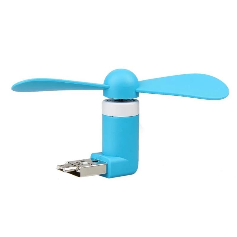 green Portable OTG Mini Micro USB Large Wind Cooling Fan Mini Usb Fan For Phone