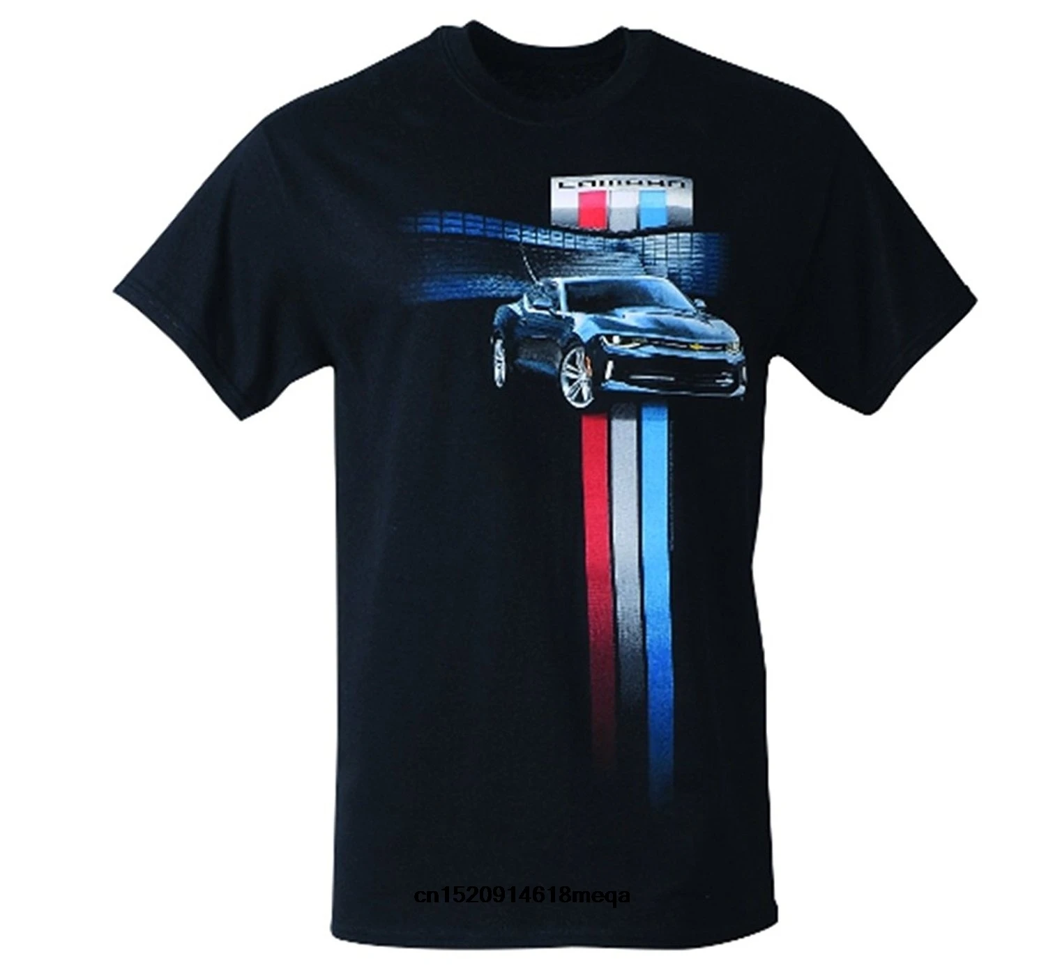 

t shirt Men Summer Fashion T-shirt New Camaro Generation Stripe T Shirt Black Cotton Short men t shirt Print Broadcloth