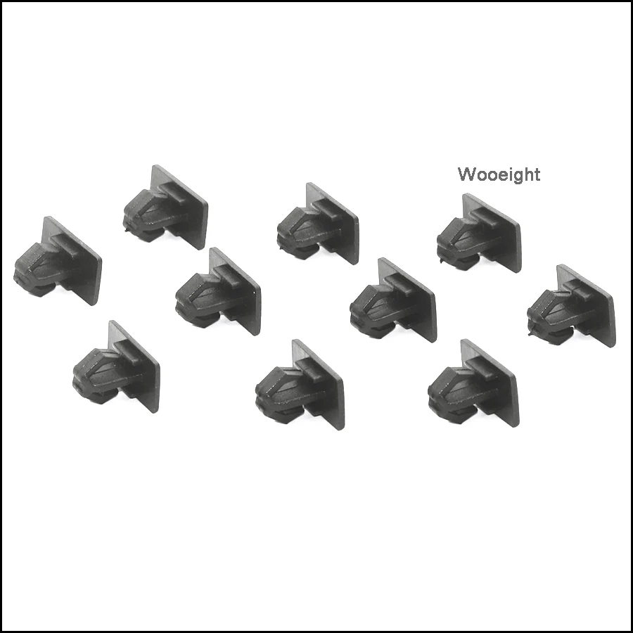 10Pcs 1BA41AX1AA 1BA41AX1-AA For Chrysler 300 Dodge Charger Magnum 2006 2007 2008 Black Plastic Rocker Molding Panel Clips (2)