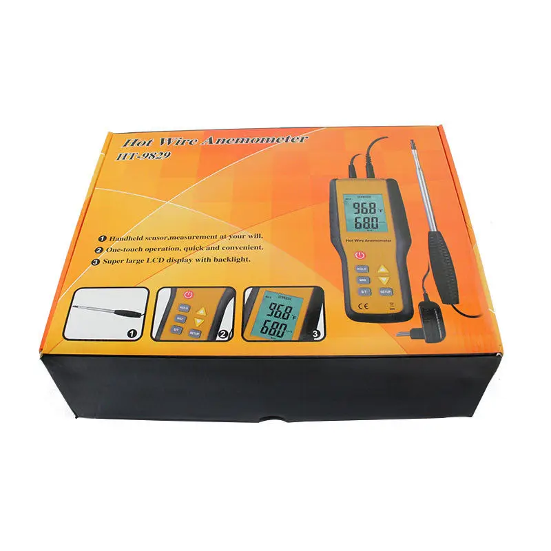 High Sensitivity Digital Wind Speed Meter Air Velocity Thermometer Heat-Sensitive Thermal Anemometer Measuring Wind Speed  LCD (11)