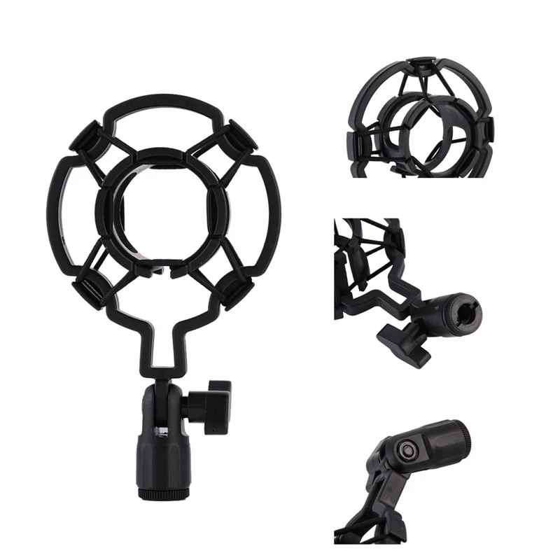 

Professional Recording Studio Microphone Stand Shock Mount for Computer Condenser Mic Holder Plastic Shockmount Clip Bracket