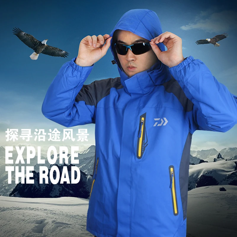 

2017 DAIWA NEW Fishing clothes Plus velvet Keep warm Autumn And Winter waterproof jacket parka DAIWAS coat DAWA Free shipping