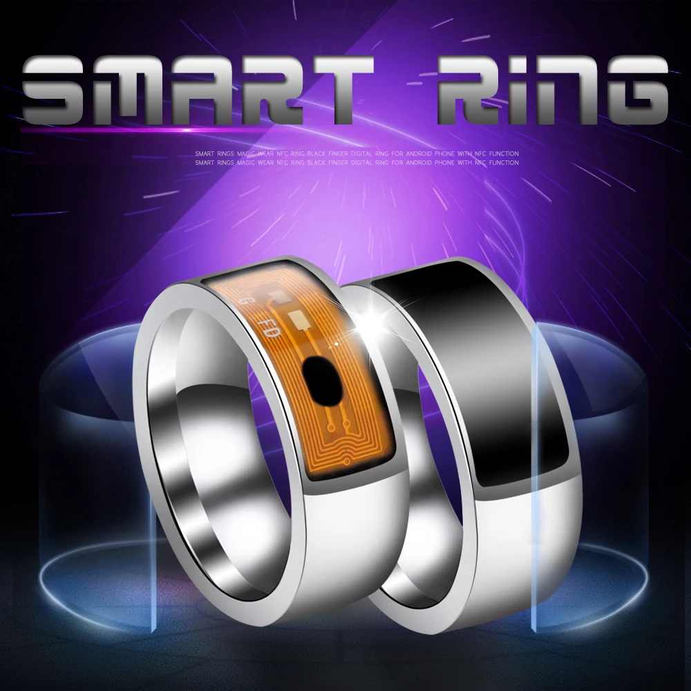 

1PC Magic Finger NFC Smart Rings Digital for Electronics Android Window Mobile Phone Wearable Stainless Steel Technology Ring