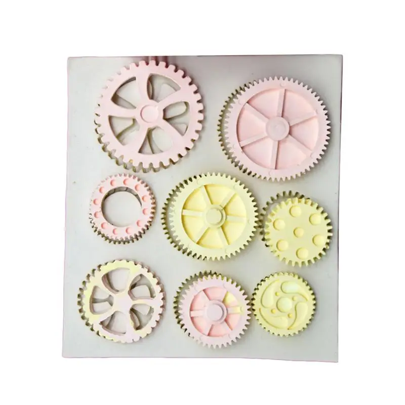 Паровая серия Шестерня Форма колеса силиконовая форма для пирога, посуда для выпекания форма для шоколадного мыла DIY помадка украшения торта инструменты