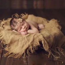 Винтажные одеяла для фотосъемки новорожденных; реквизит для фотосессии; льняная корзина; наполнитель для детской студийной фотосъемки; реквизит для детской фотосъемки