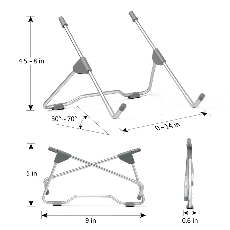 FIMILEF Универсальная Портативная подставка для ноутбука складной держатель для планшета Алюминиевая Подставка для ноутбука настольная подставка для ноутбука мобильный телефон планшет
