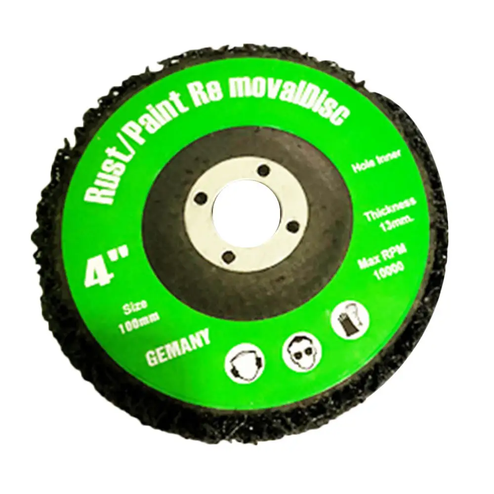 100 мм диск абразивные колеса для удаления краски ржавчины для очистки круга точилка для камня угловая шлифовальная машина алмазная шлифовальная Наждачная машина фрезерование - Цвет: Черный