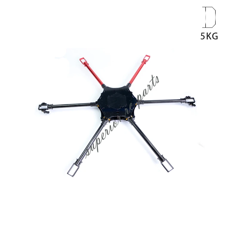 

6-Axis Folding FPV Multicopter Hexacopter Agricultural Plant Protection UAV 5kg with Spray Boom
