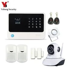Yobangsecurity WI-FI GSM GPRS домашний Охранной Сигнализации Системы с IP Камера приложение Управление проводной сирены сигнализация ПИР двери Сенсор