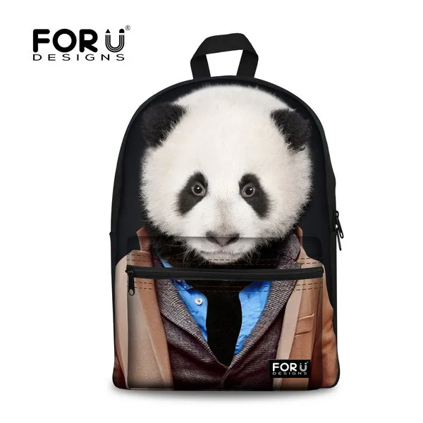 Cute Animal Backpack Children Schoolbags for Girls 3D Panda Bear Printing Backpack Women Travel Backbag Mochila