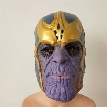 

Anime Avengers: Infinity War Thanos Cosplay Mask Adult Latex Full Head Helmet Masks Adult Full Face Helmet Carnival Party Props
