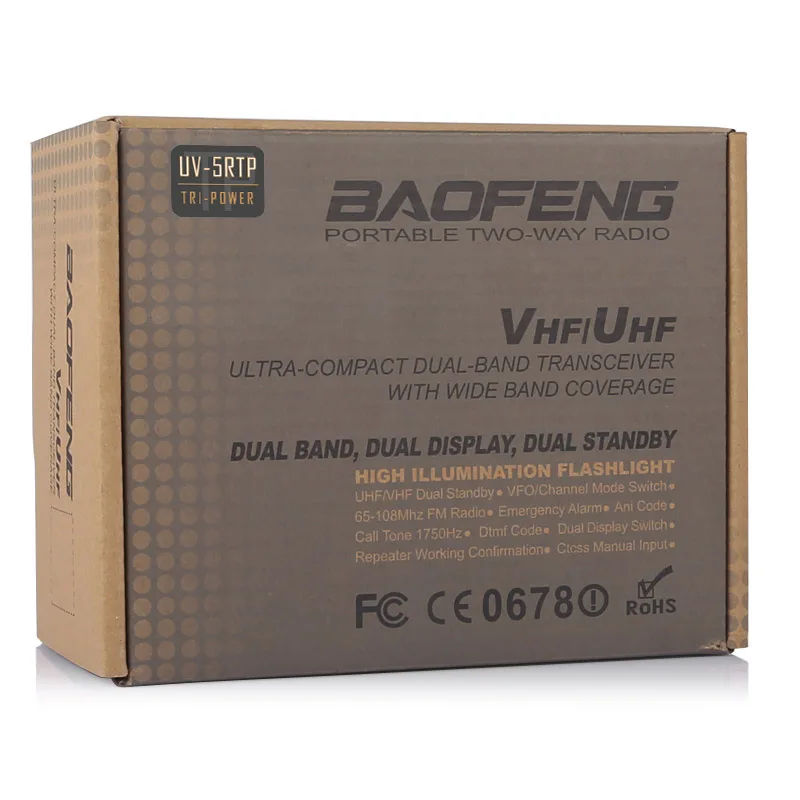 Baofeng UV-5R TP 136-174/400-520 МГц двухдиапазонный 2 м/70 см FM Высокая мощность 8 Вт двухстороннее Ham радио трансивер программирующий кабель UV-5RTP