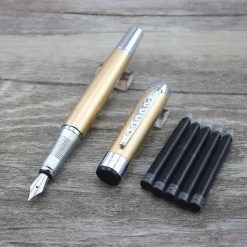 

JINHAO free shipping fountain pen High quality pens business gift boyfriend present husband luxury caneta and 5pcs ink sac 002