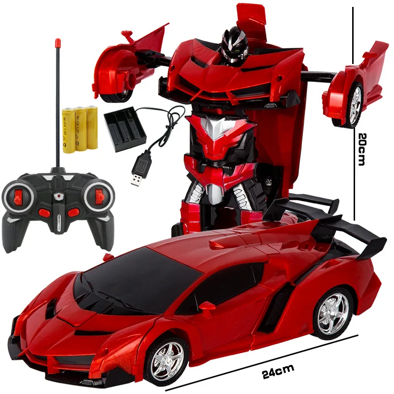 

Remote Control Cars Electric RC Car Toy Transformation Robots Deformation Car 4.8V 4CH Kids Toys Birthday Gifts YKH866