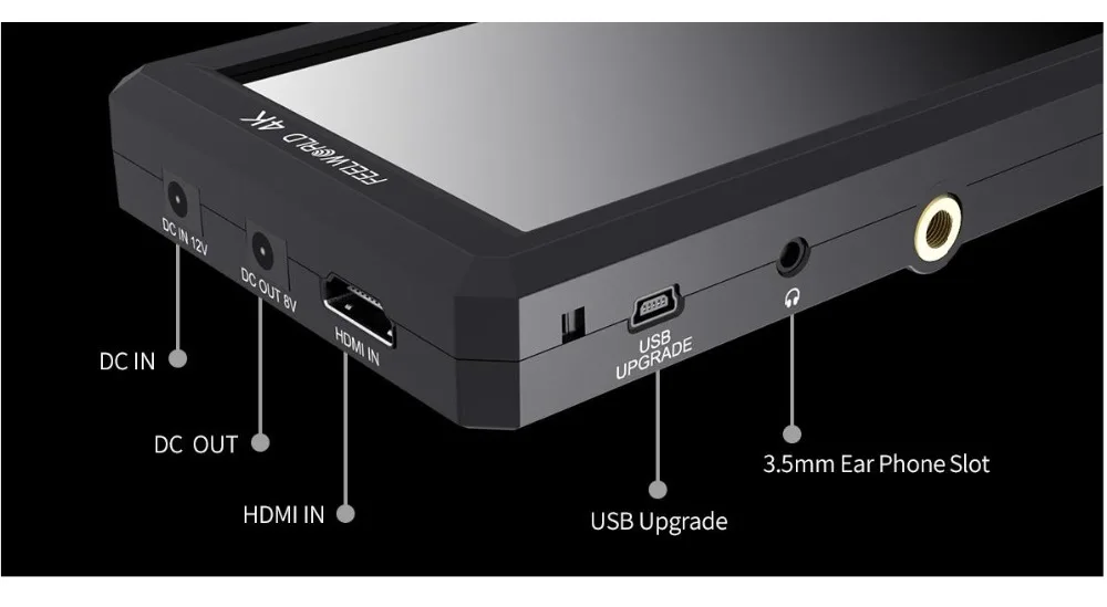 FEELWORLD F6 5,7 дюймов FHD ips на камере 4K HDMI монитор с Поворотный кран и 8 В DC Выход питания