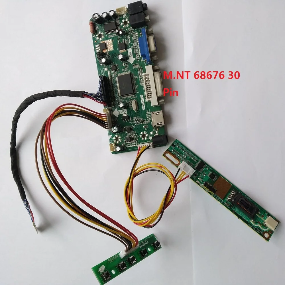 Комплект для B121EW03 V2 20pin платы контроллера 12,1 "VGA сигнала 1 лампы LVDS драйвер экрана дисплей панель 1280X800 DVI HDMI