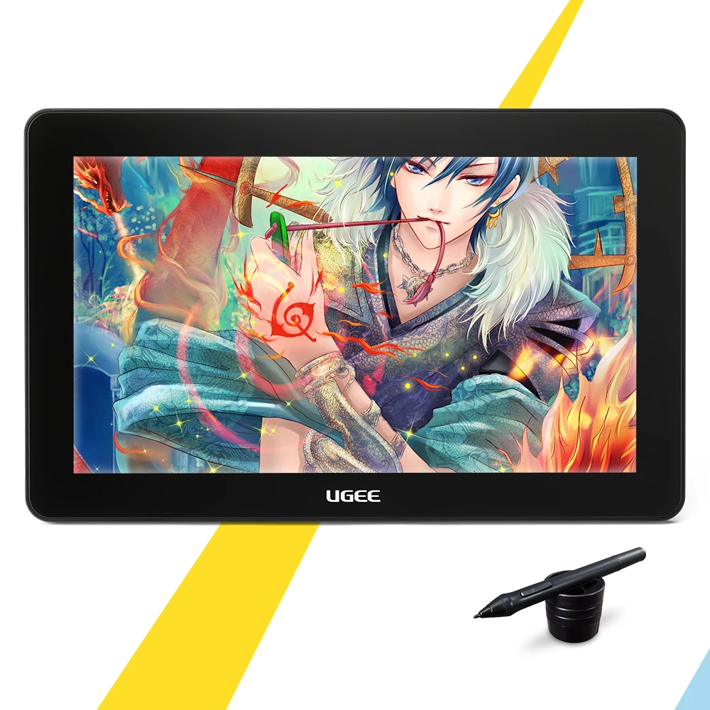UGEE HK1560 15 6 &quotips графический планшет монитор рисунок + два пальцы перчатки Экран