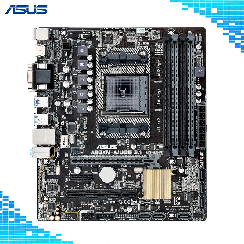 Asus A88XM A USB3 1 Desktops Game Motherboard FM2 Support 7650K