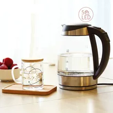 Стеклянный Электрический чайник бытовой изоляции 304 из нержавеющей стали кипения воды