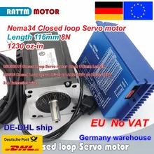 EU ship Nema34 L-116mm Closed Loop Servo motor 8N.m Motor 6A Closed Loop & HSS86 Hybrid Step-servo Driver 8A CNC Controller Kit EU ship Nema34 L-116mm Closed Loop Servo motor 8N.m Motor 6A Closed Loop & HSS86 Hybrid Step-servo Driver 8A CNC Controller Kit