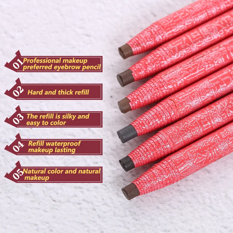 Eyebrow Pencil Waterproof Tattoo Pen Brown Professional Black Beauty Female Wholesale Makeup High Quality 1PCS Lasting Chinese 4