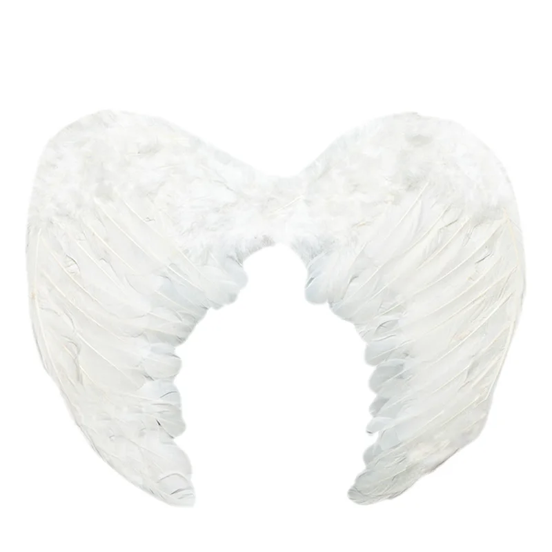 

Faux Feather Adults Kids Angel Wings Christmas Decorations for Home Fancy Dress Up Event Party Supplies P