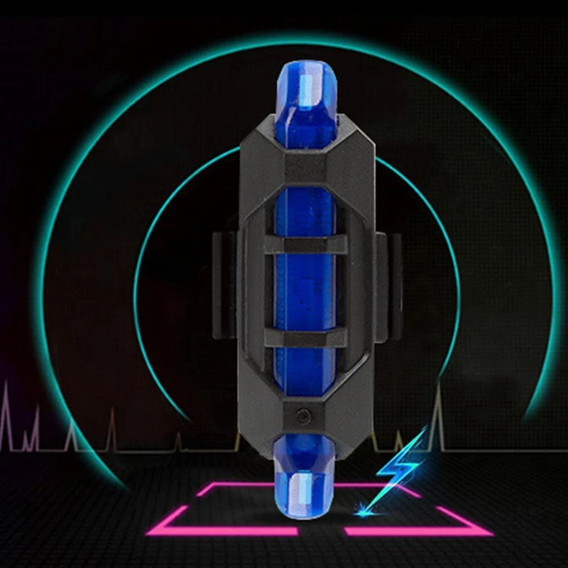 Велосипедный задний светильник Перезаряжаемый Usb светодиодный задний светильник Предупреждение велосипедный передний задний светильник велосипедный фонарь мигающий светильник