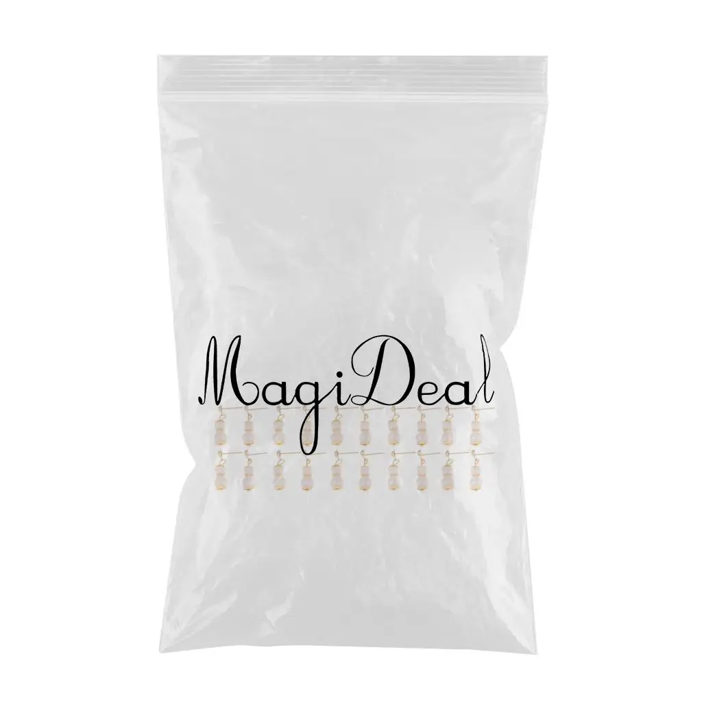 20 Pieces Cute Doll Jewellery Plastic Pearl Earring Eardrop Ornaments For   Doll Outfit Accessories	