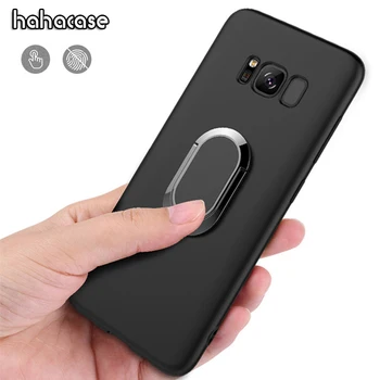 

10pcs Soft Silicone With 360 Rotation Magnetic Car Stand Cover For Samsung S9 S8 Plus Note 8 Case Finger Ring Kickstand Cover