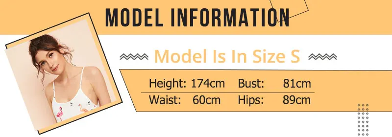 ROMWE Фламинго печати гофрированная отделка Cami летнее Ночное платье для женщин без рукавов Повседневная одежда для сна свободная прямая